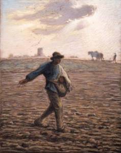 Millet, Jean François, 1814-1875  ca. 1865-1866 black conté crayon and pastel on paper   Clark Art Institute Williamstown, MA