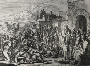 Jesus heals the possessed