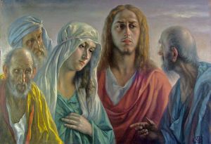 Tita Gori (1870-1941) Jésus-Christ entouré de disciples et d'une sainte femme Collection privée By Jean-Marc Pascolo (Own work) [CC BY-SA 3.0], via Wikimedia Commons