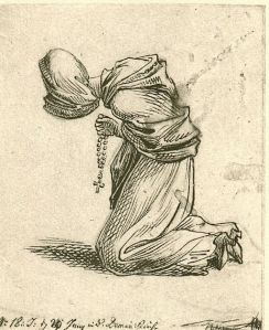 Daniel Chodowiecki (1726 – 1801) Betende Frau mit Rosenkranz, 1773 